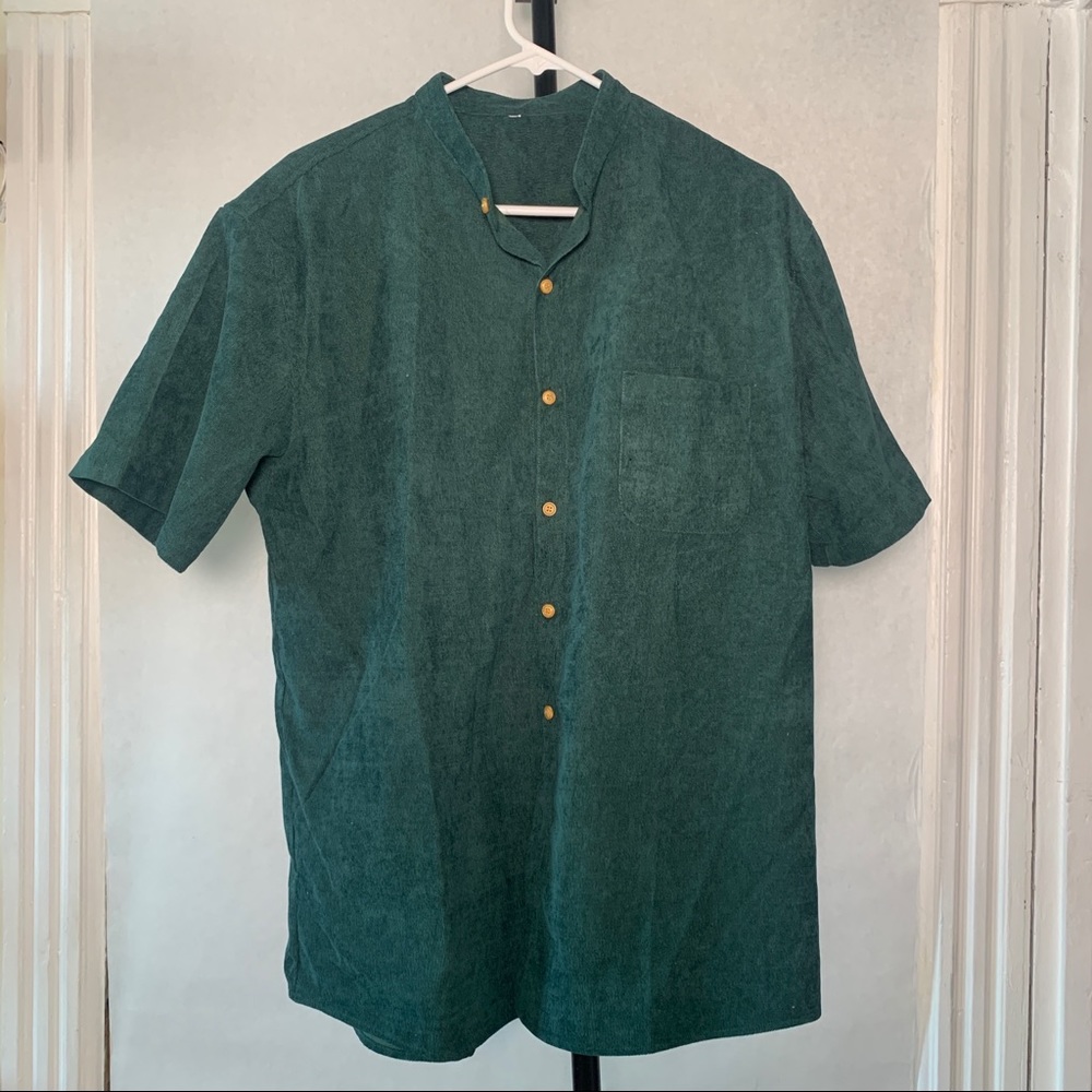 Corduroy SS Button-down Shirt - L